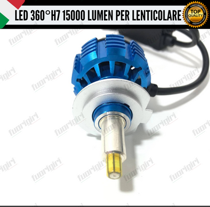 KIT FULL LED H7 360° GRADI PER LENTICOLARI FORD B-MAX B MAX CANBUS 100% NO ERROR (faro lenticolare)