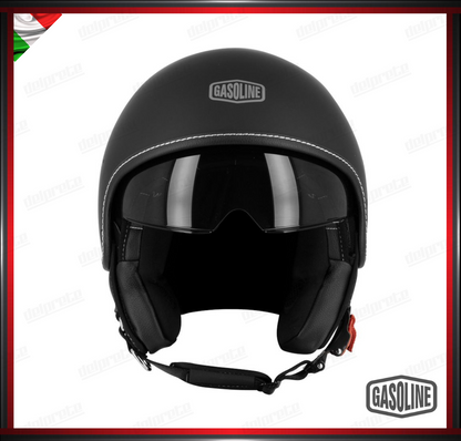 GASOLINE - CASCO JET S773 OMOLOGATO - NERO OPACO