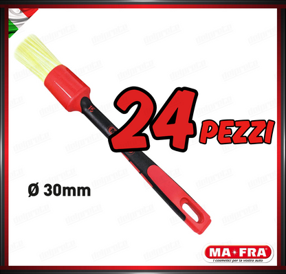 MAFRA - PENNELLO 30mm LIME BRUSH CAR DETAILER PULIZIA INTERNO ESTERNO AUTO MOTO