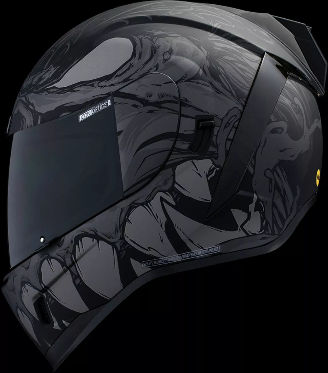 CASCO INTEGRALE - ICON AIRFORM MANIK'RR MIPS - OMOLOGATO ECE 2206 NERO E GRIGIO