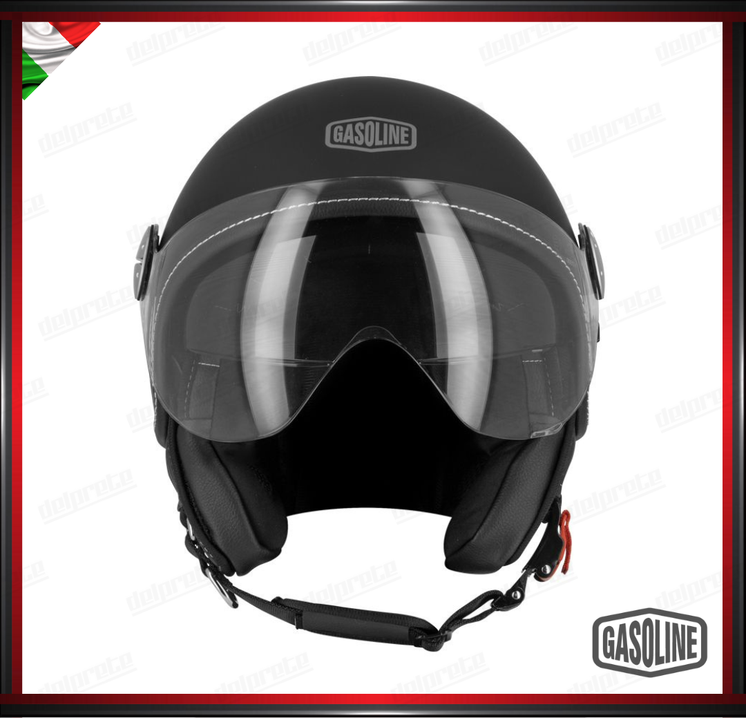 GASOLINE - CASCO JET S783 DOPPIA VISIERA OMOLOGATO - NERO OPACO