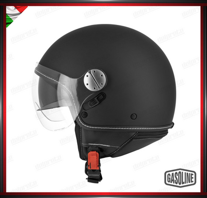 GASOLINE - CASCO JET S783 DOPPIA VISIERA OMOLOGATO - NERO OPACO