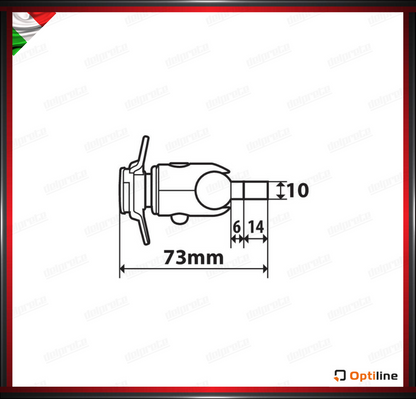 SCREW PORTA TELEFONO CON SUPPORTO PER VITI E RISER M6 SGANCIO RAPIDO DUOLOCK