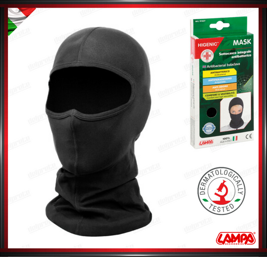 HIGENIC MASK SOTTOCASCO INTEGRALE ANTIBATTERICO FILATO DI POLIAMMIDE - LAMPA