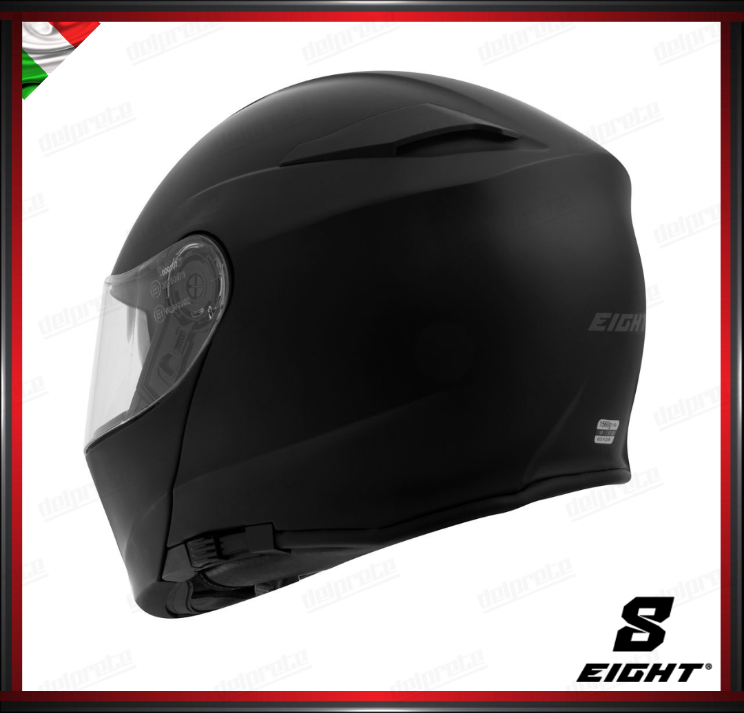 CASCO MODULARE - EIGHT DUAL FACE S550 NERO OPACO + PINLOCK