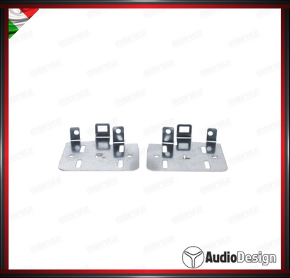 MASCHERINA 2DIN KIT MONTAGGIO AUTORADIO FIAT GRANDE PUNTO 2005>2009 METAL GRAY - AUDIODESIGN