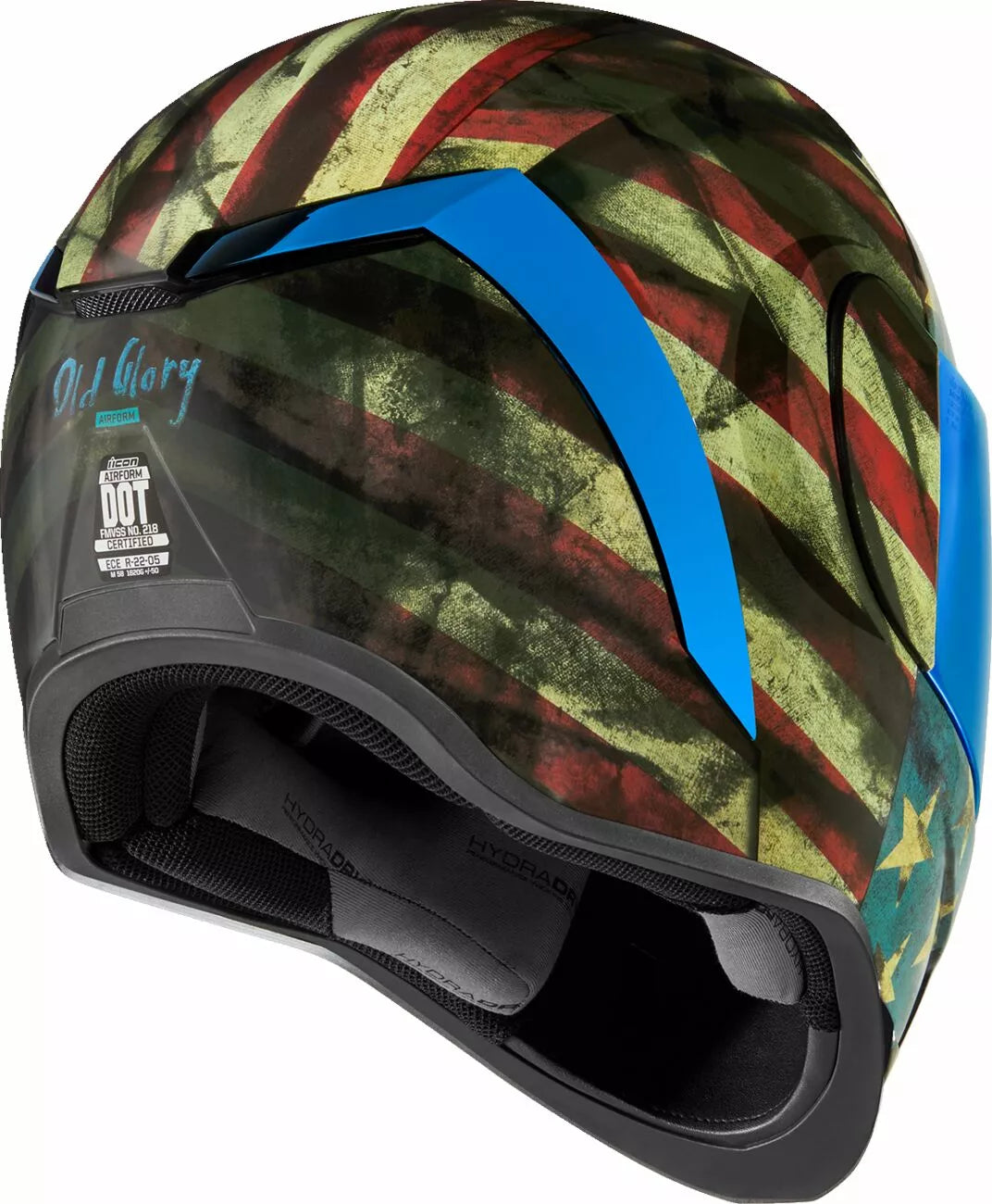 CASCO INTEGRALE - ICON AIRFORM OLD GLORY - OMOLOGATO ECE 2206