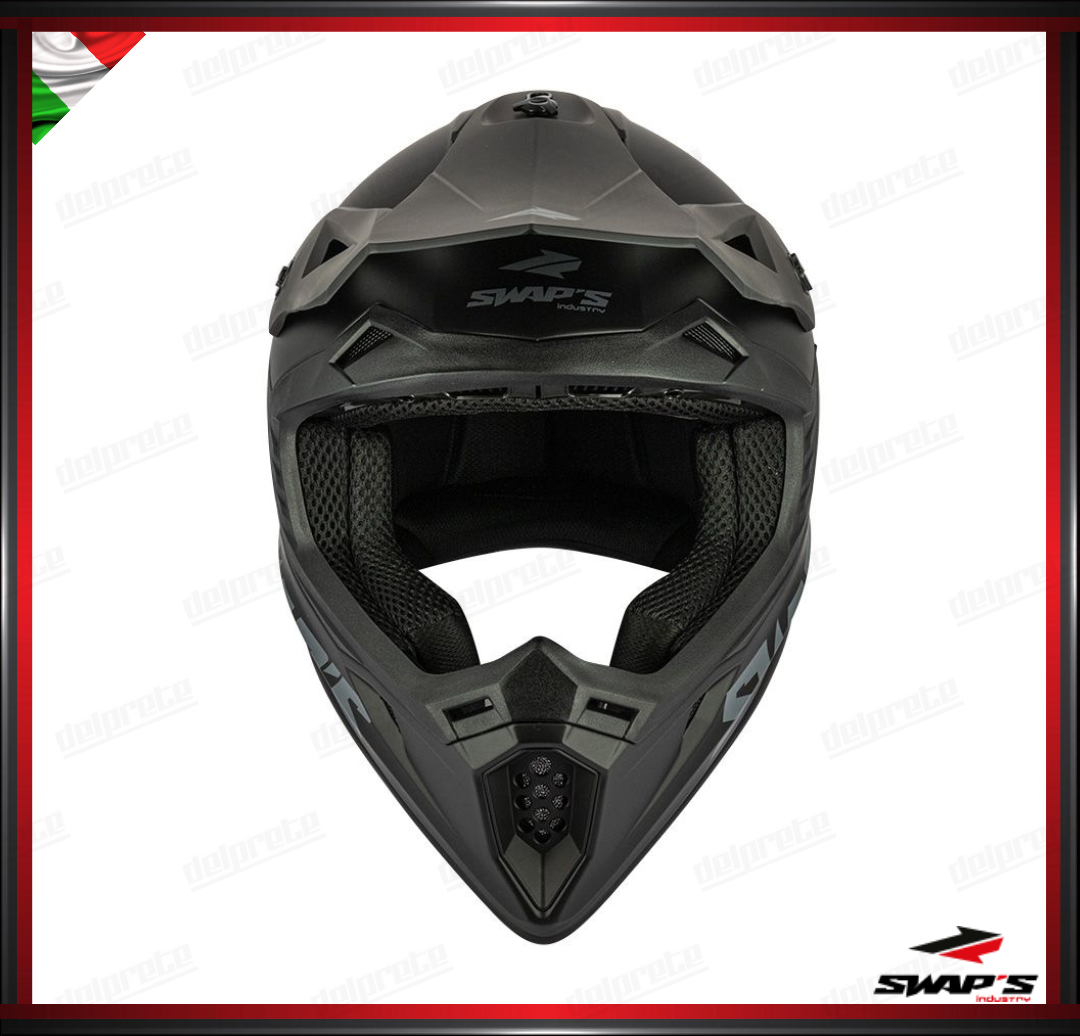 CASCO ENDURO CROSS - SWAPS S818 NERO OPACO