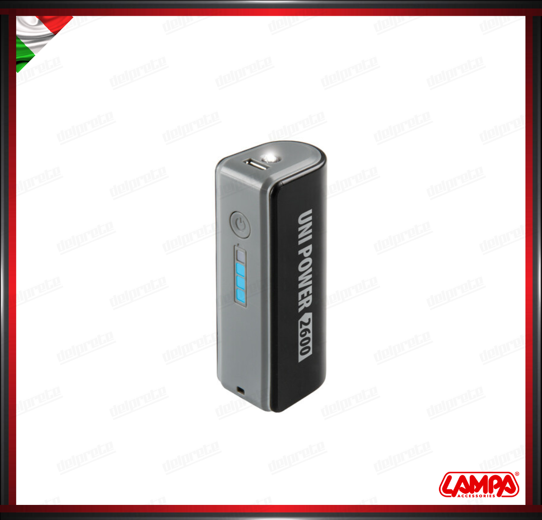 UNI-POWER 2600 MAH POWER BANK CON CAVO UNIVERSALE APPLE MICRO USB