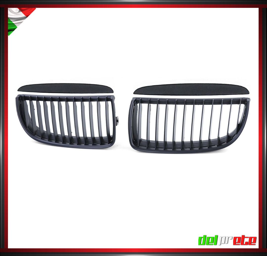 GRIGLIA RADIATORE RENI NERO OPACO BMW SERIE 3 E90 E91 05-08 SPORTIVO PERFORMANCE