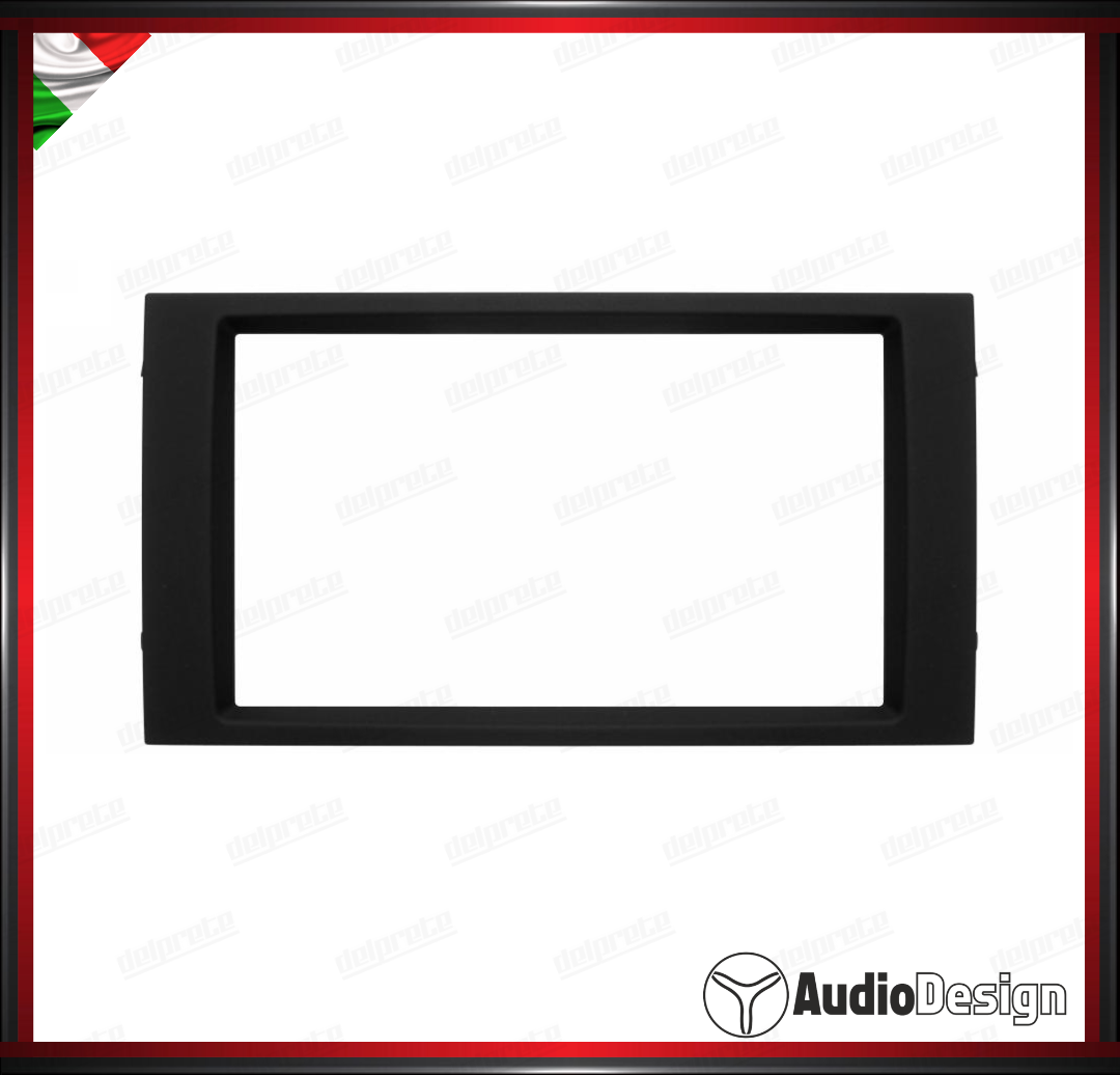 MASCHERINA ISO/2DIN KIT MONTAGGIO AUTORADIO SEAT LEON 3 2012>2019 NERO - AUDIODESIGN