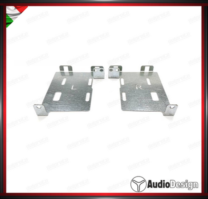 MASCHERINA ISO/2DIN KIT MONTAGGIO AUTORADIO MITSUBISHI ASK 2012> NERO OPACO - AUDIODESIGN