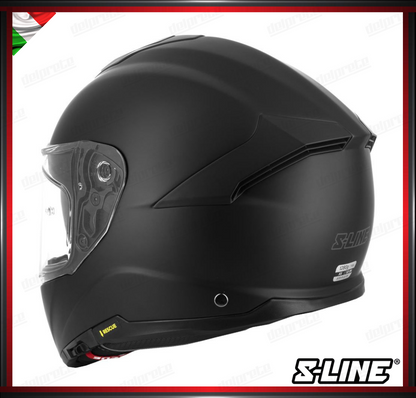 S-LINE - CASCO INTEGRALE S451 REVENGE FIBRA COMPOSITA - NERO OPACO