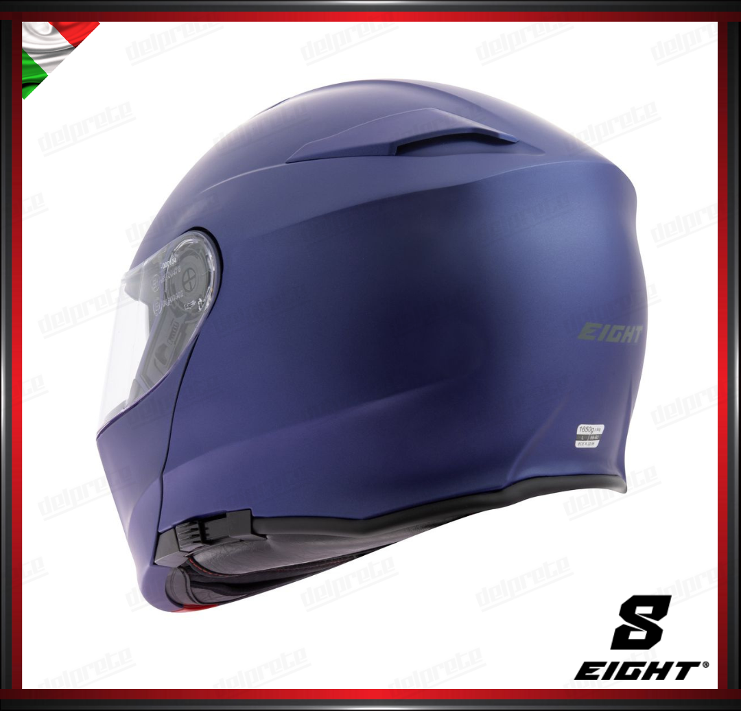 CASCO MODULARE - EIGHT DUAL FACE S550 BLU OPACO + PINLOCK