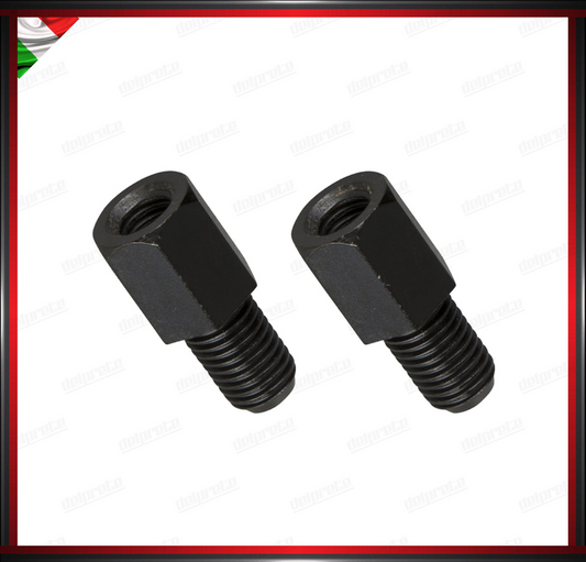 ADATTATORE PER SPECCHIETTO NERO RETROVISORE FILETTO 10 MM 8 MM ESTENSIONE