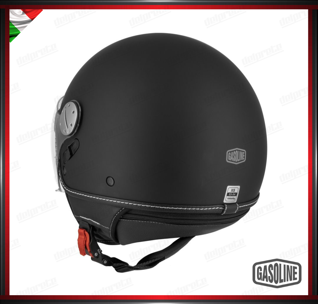 GASOLINE - CASCO JET S783 DOPPIA VISIERA OMOLOGATO - NERO OPACO