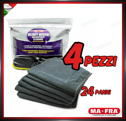 MAFRA - PANNO IN MICROFIBRA PROFESSIONALE HEAVY WORK 60X40 AUTO MOTO BARCA