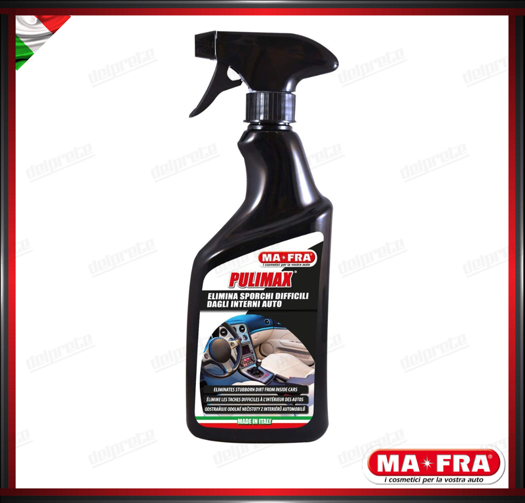 MAFRA - PULIMAX DETERGENTE INTERNI PULITORE UNIVERSALE TESSUTI PLASTICHE PELLE 500ML