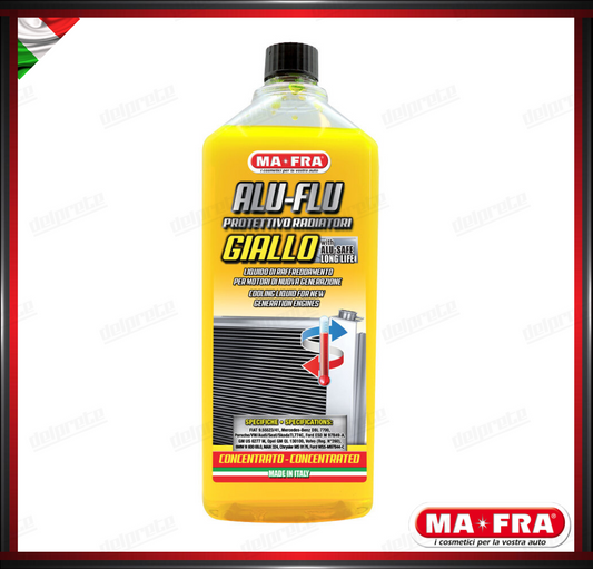 MAFRA - ALU FLU ANTIGELO PROTETTIVO GIALLO PURO LIQUIDO RADIATORI 1000 ML 1LT