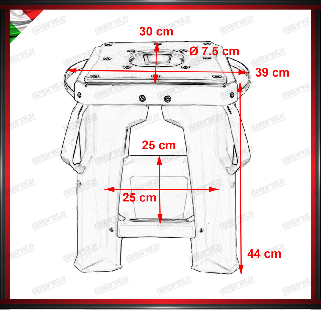 CAVALLETTO MOTO CENTRALE CROSS ENDURO IN PLASTICA ROBUSTO MX MOTARD OFF ROAD