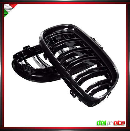 SET GRIGLIA RENI BMW SERIE 3 E90 E91 (09-12) LCI RESTYLING CALANDRA MASCHERINA
