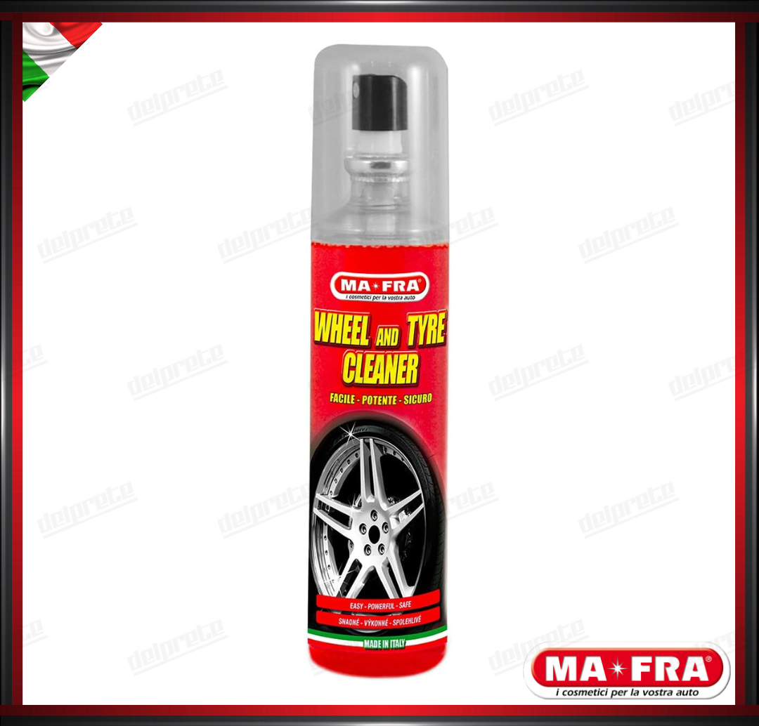 MAFRA - PULITORE CERCHI E GOMME CON SCHIUMA ATTIVA FACILE POTENTE SICURO 150ML