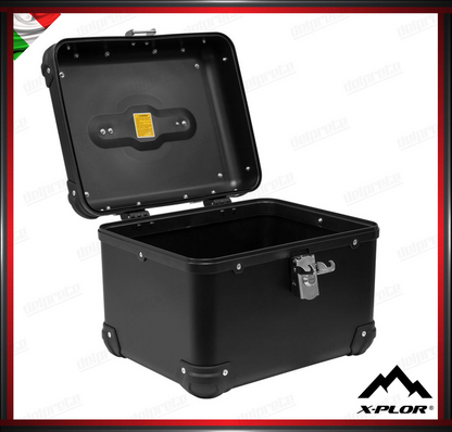 X-PLOR - TOP CASE 35 LITRI COLORE NERO IN PLASTICA ABS CON PIASTRA