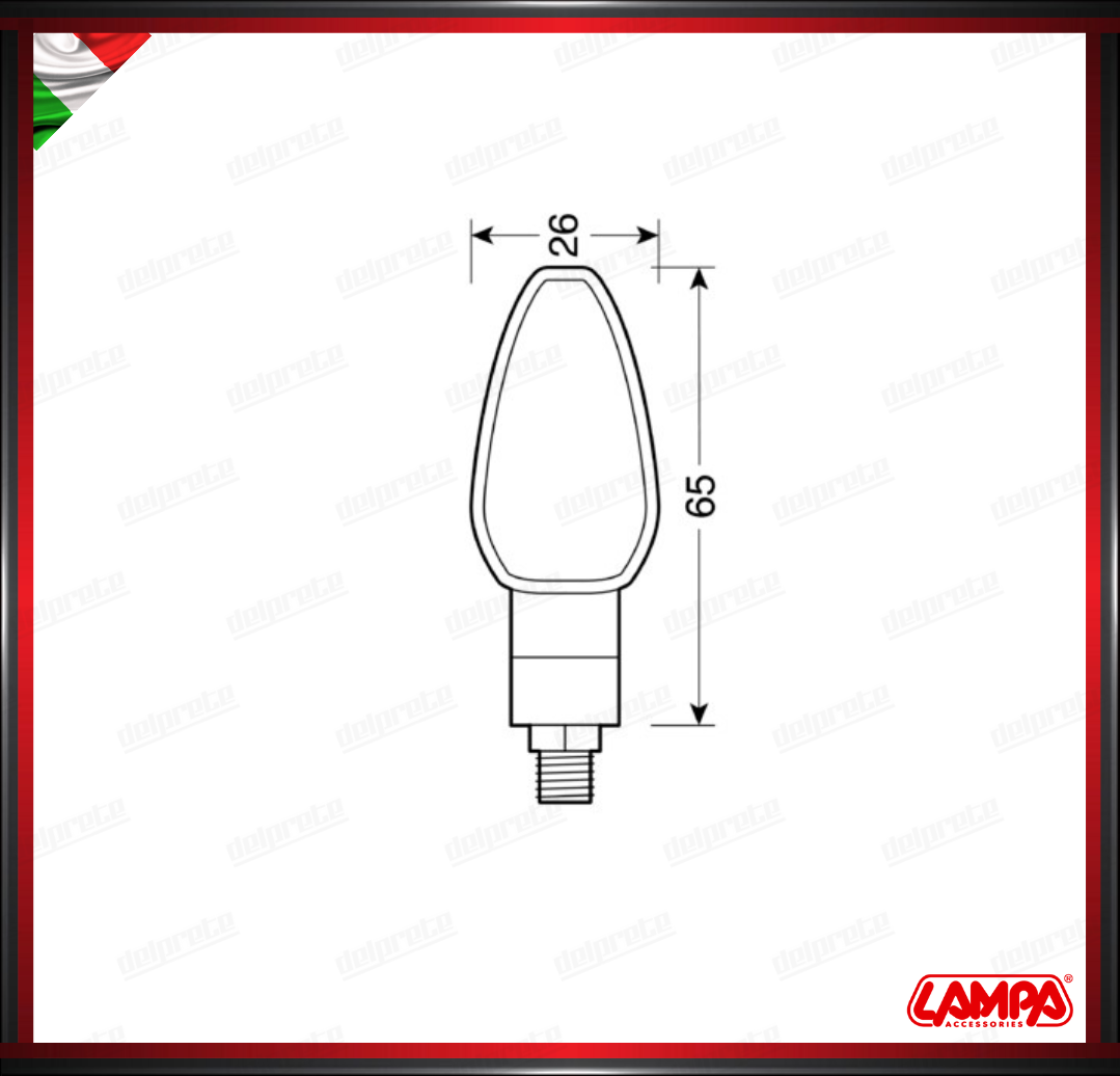 TUAREG LAMPA COPPIA INDICATORI DI DIREZIONE CARBON LOOK A LED FRECCE OMOLOGATE - 12V UNIVERSALI