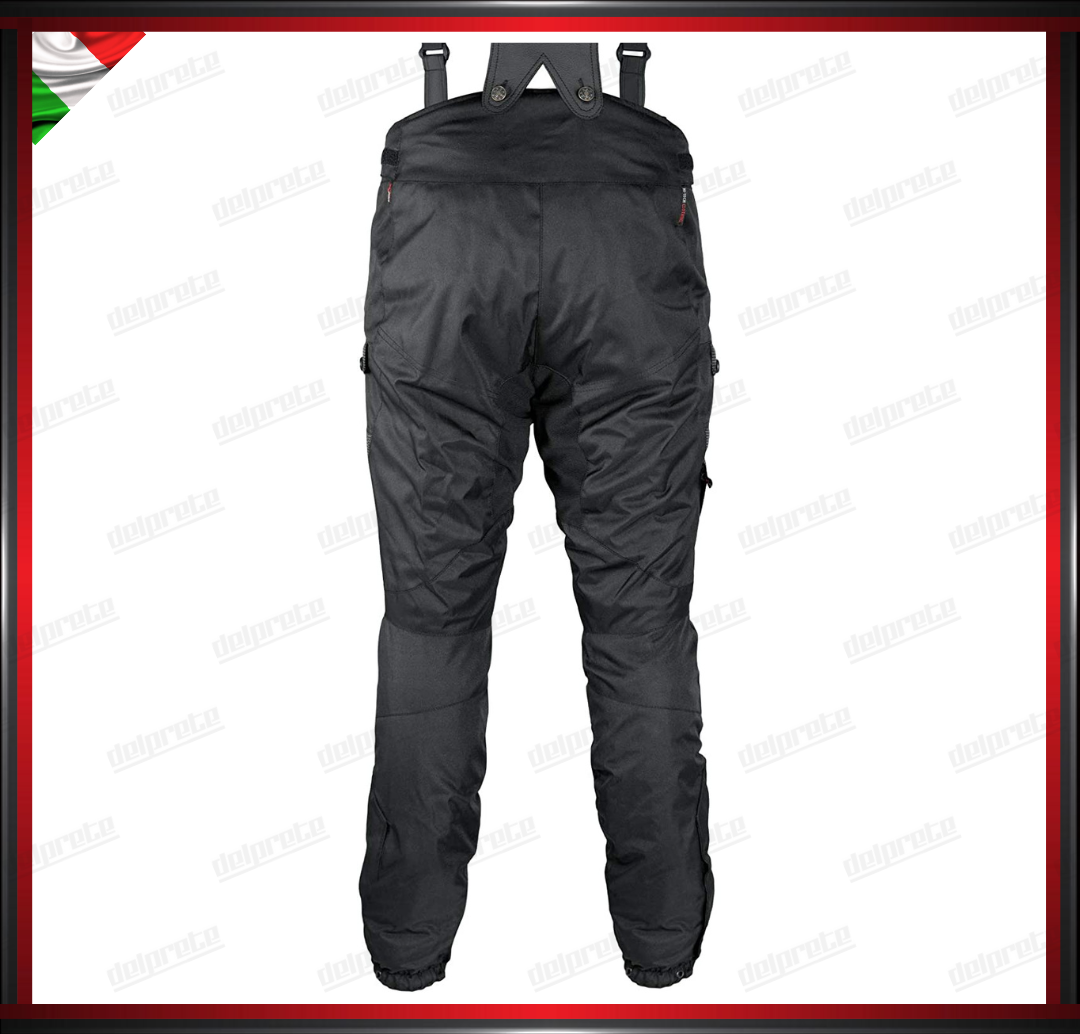 PANTALONI IN TESSUTO DONNA NERO 3 STRATI CORDURA IMPERMEABILE TERMICO SFODERABILE