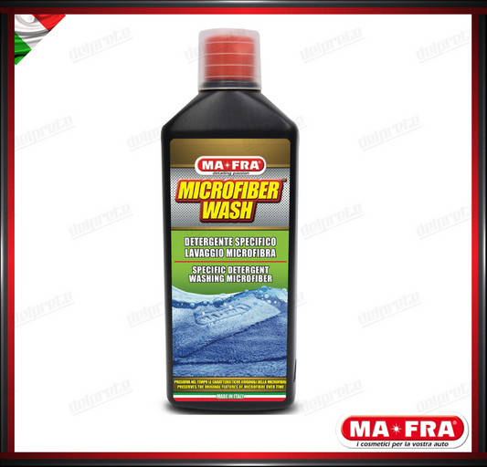 MAFRA - MICROFIBER WASH DETERGENTE SPECIFICO PER LA PULIZIA DI PANNI E GUANTI 1LT