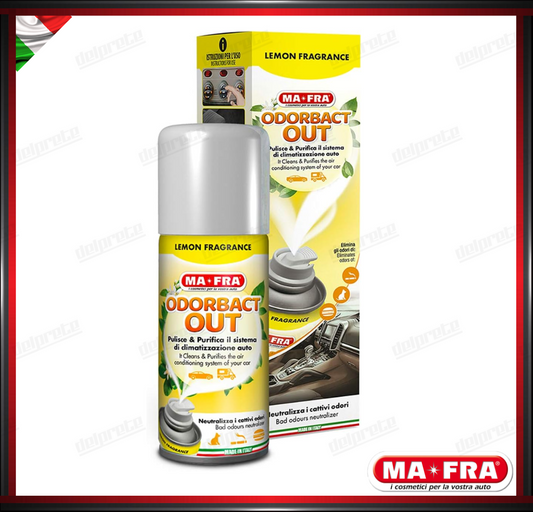 MAFRA - KLIMA ODORBACT OUT LEMON CAR PURIFICANTE ABITACOLO CLIMA 150ML