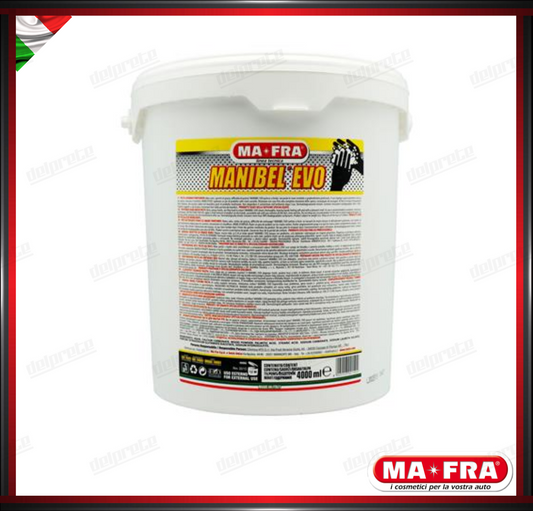 MAFRA - MANIBEL EVO 4KG PASTA LAVAMANI ALLA GLICERINA CON ABRASIVO PER MECCANICI