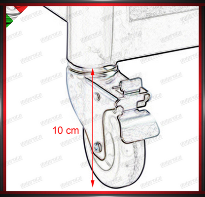 CARRELLO SCAFFALE DA OFFICINA CON RUOTE 3 RIPRIANI PORTA UTENSILI OFFICINA MULTIUSO