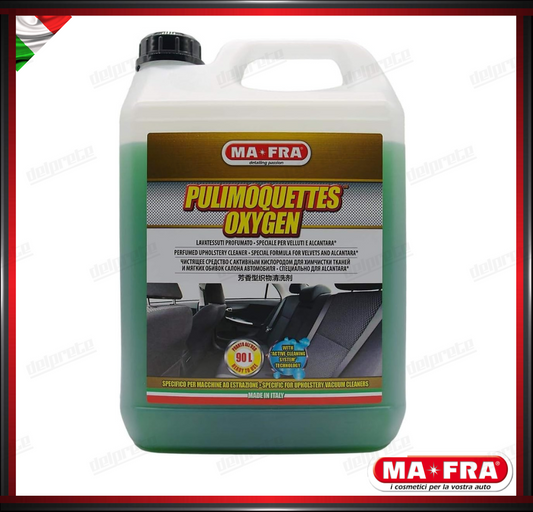 MAFRA - PULIMOQUETTES OXYGEN PULITORE DETERGENTE TESSUTI INTERNO VELLUTO 4500ML