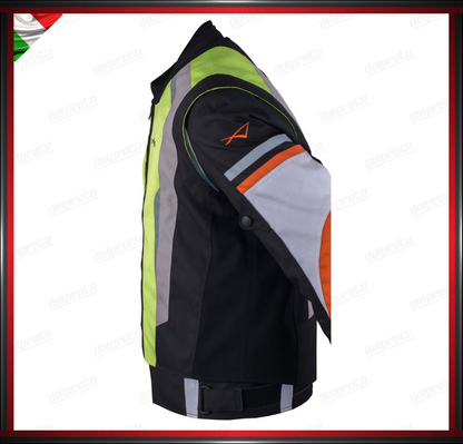 GILET ALTA VISIBILITA' FLUO CATARINGRANGENTE SICUREZZA MOTO AUTO SCOOTER