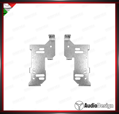 MASCHERINA 2DIN KIT MONTAGGIO AUTORADIO OPEL COMBO / CITROEN BERLINGO NERO - AUDIODESIGN