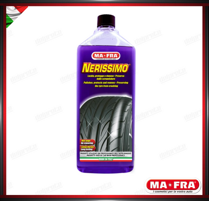 MAFRA - NERISSIMO NERO GOMME LUNGA DURATA PULISCE LUCIDA RIAVVIVA 1000ML