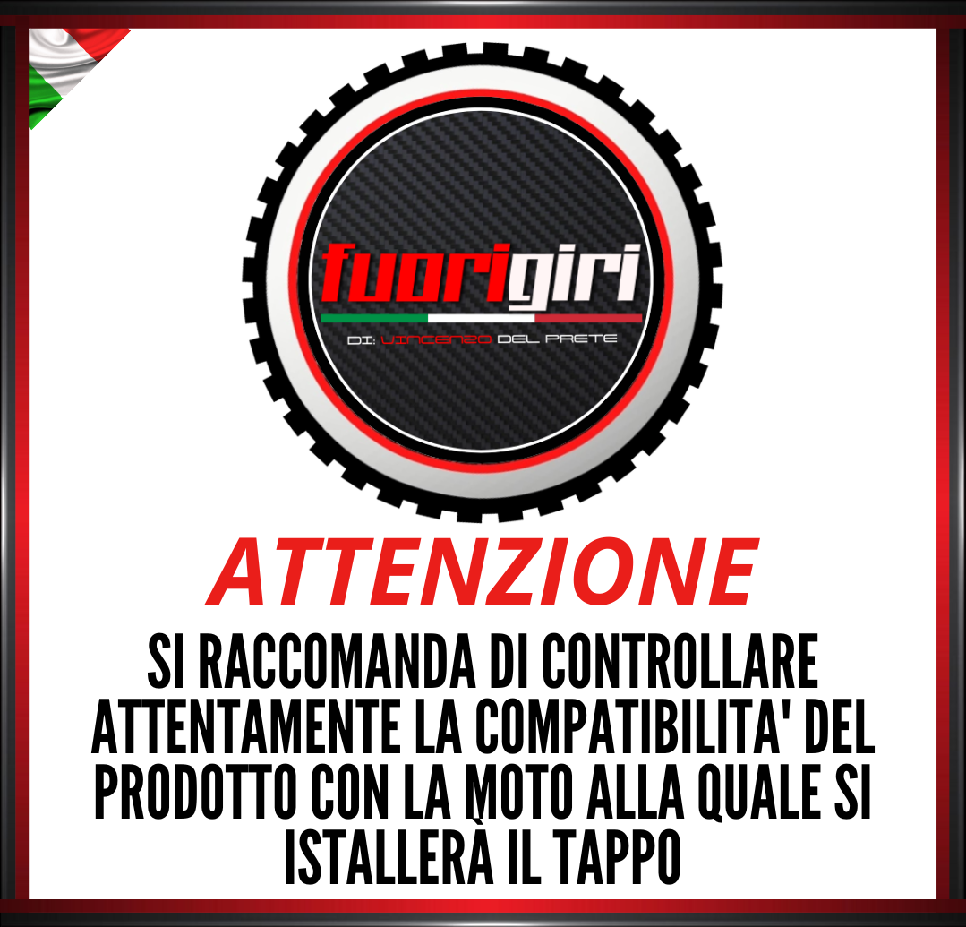 TAPPO SERBATOIO MOTO ALLUMINIO PER APRILI 1000 5 FORI SGANCIO RAPIDO BENZINA