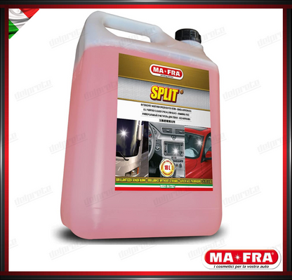 MAFRA - SPLIT DETERGENTE PER VETRI MULTIUSO SENZA AMONIACA AUTO & CASA 4500 ML