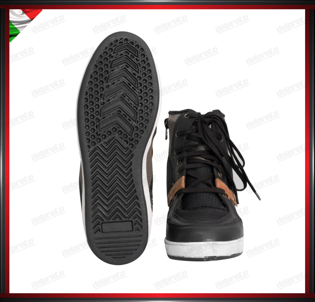 STIVALETTI SCARPE SPORTIVE DA MOTO SNEAKER CON PROTEZIONI OMOLOGATE CE