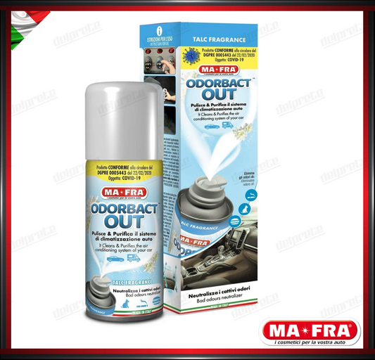 MAFRA - KLIMA ODORBACT OUT TALCO PURIFICANTE ABITACOLO CLIMA 150ML