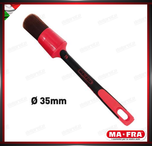 MAFRA - PENNELLO 35mm RED BRUSH CAR DETAILER PULIZIA INTERNO ESTERNO AUTO MOTO