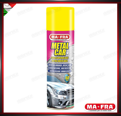 MAFRA - METAL CAR CERA SPRAY LUCIDANTE PROTETTIVO PER CARROZZERIA 500ML