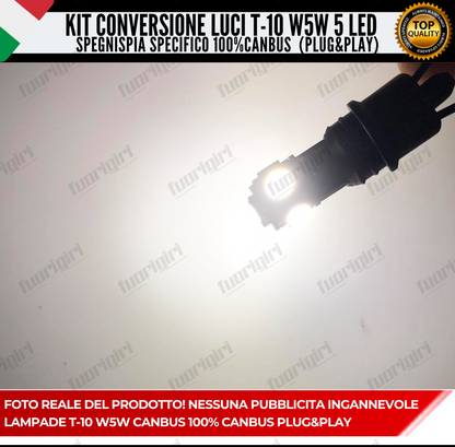 KIT FARI LED LANCIA YPSILON 7200 LUMEN ANABBAGLIANTI + ABB + POSIZIONE NO ERRORE