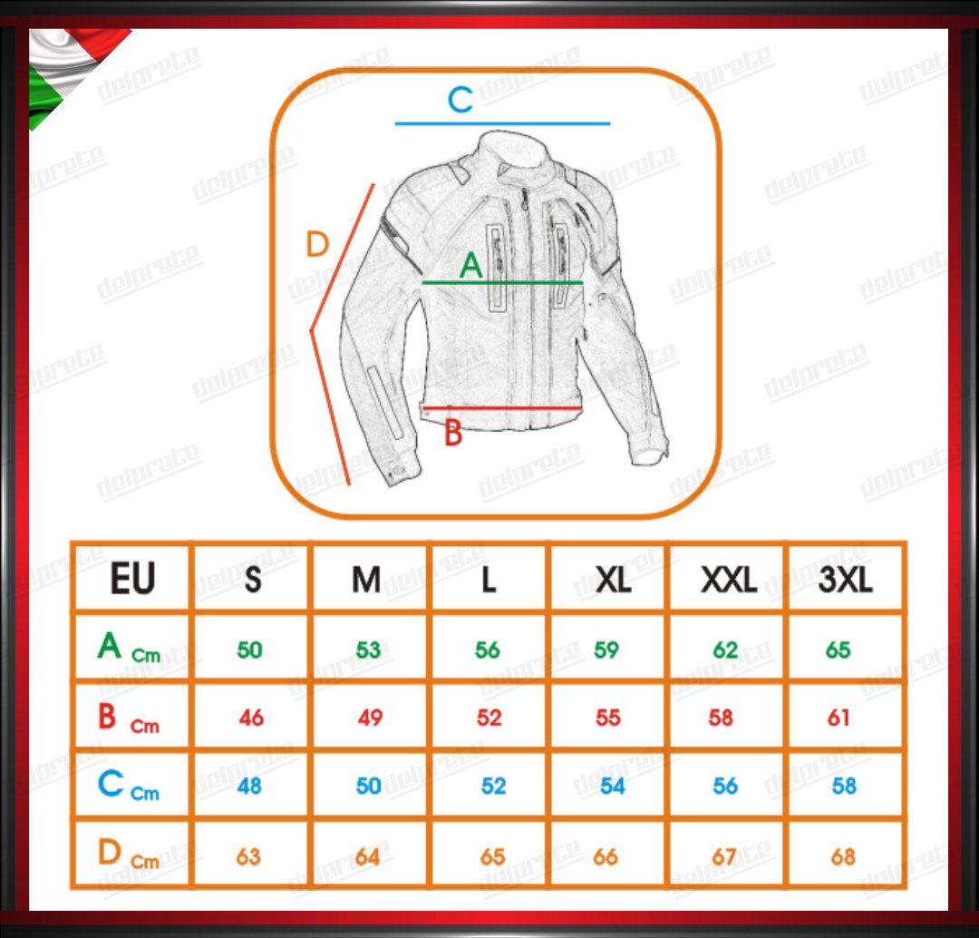 GIACCA MOTO IN TESSUTO CORDURA ROSSO TERMICA E SFODERABILE IMPERMEABILE OMOLOGATO CE