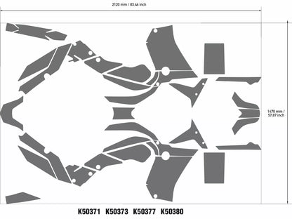 KIT ADESIVI GRAFICHE YAMAHA TENERE 700 BLU ORIGINALE - GRAFICA 60° ANNIVERSARIO