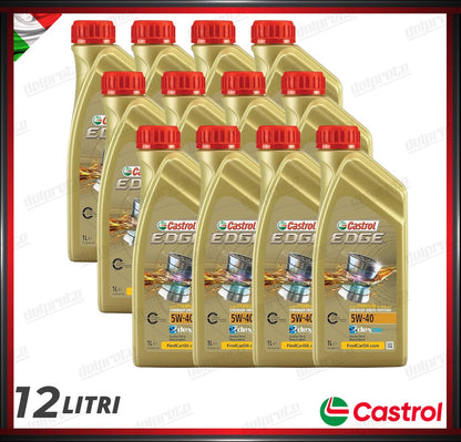 CASTROL EDGE - 5W-40 12 LITRI OLIO MOTORE TURBO DIESEL SINTETICO