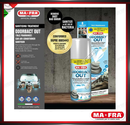 MAFRA - KLIMA ODORBACT OUT TALCO PURIFICANTE ABITACOLO CLIMA 150ML