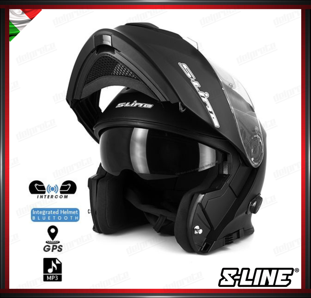 CASCO MODULARE - S-LINE DUAL FACE S550 BTH BLUETOOTH NERO OPACO + PINLOCK