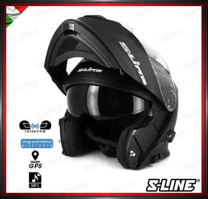 CASCO MODULARE - S-LINE DUAL FACE S550 BTH BLUETOOTH NERO OPACO + PINLOCK